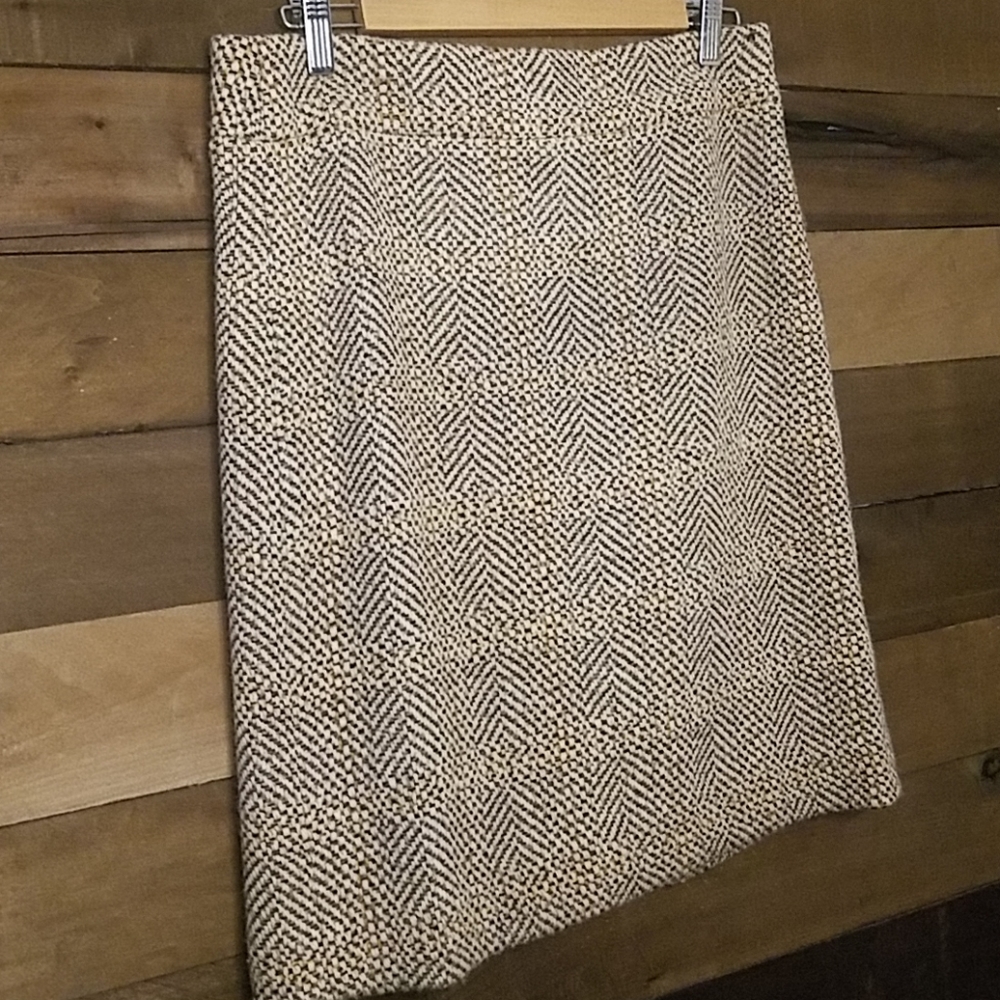 J.Crew size 6 multi color wool fully lined skirt